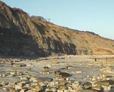 photo of Jurassic rocks at Lyme Regis